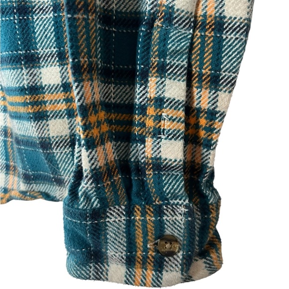 Timberland Men's Large Green Lumberjack Flannel Button-Up Shirt! Size Medium - Picture 2 of 12